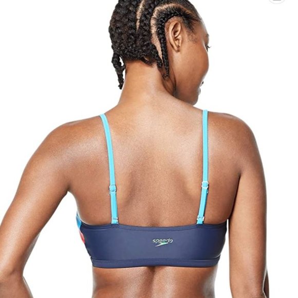 🆕 Speedo Women's Swimsuit Bikini Top Adjustable Square Neck - Picture 3 of 8